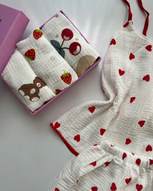 تاپ شلوارک دبل فیس فانتزی سایز ۱