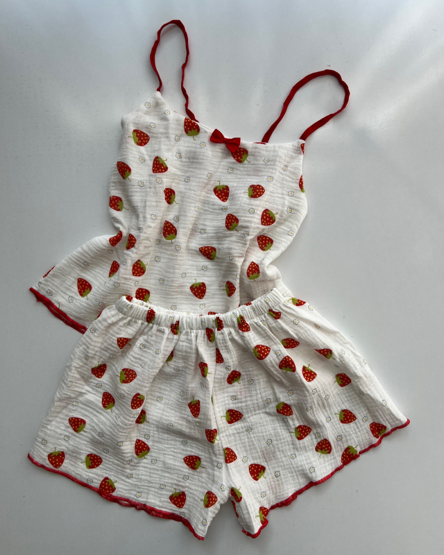 تاپ شلوارک دبل فیس فانتزی سایز ۲